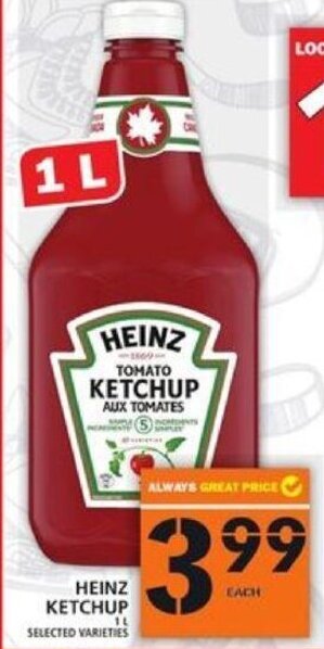 Food Basics Heinz Ketchup offer