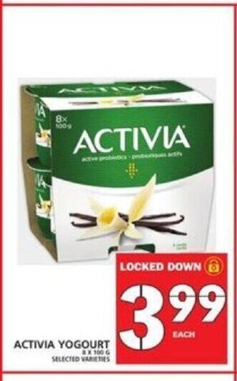 Food Basics Activia Yogourt offer