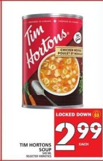 Food Basics Tim Hortons Soup offer