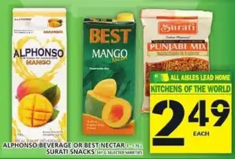 Food Basics Alphonso Beverage Or Best Nectar offer