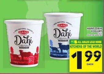 Food Basics Hans Dahi Yogurt offer