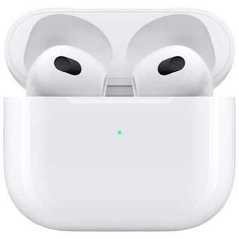 Best Buy Apple AirPods In-Ear Truly Wireless Headphones (3rd Generation) with MagSafe Charging Case - White - Open Box offer