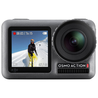 Best Buy DJI Osmo Action Waterproof 4K HDR Sports & Helmet Camera - Grey offer