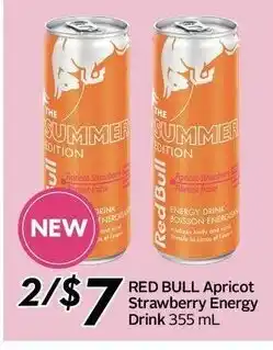 Sobeys Red Bull Apricot Strawberry Energy Drink offer