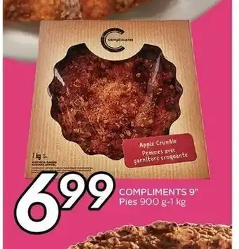 Sobeys Compliments 9" Pies offer