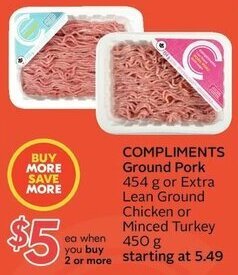 Sobeys Compliments Ground Pork offer