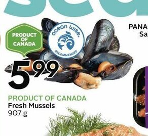 Sobeys Fresh Mussels offer