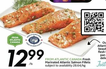 Sobeys Fresh Marinated Atlantic Salmon Fillets offer