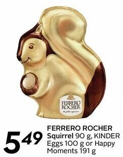 Sobeys Ferrero Rocher Squirrel offer