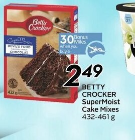 Sobeys Betty Crocker SuperMoist Cake Mixes offer