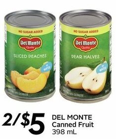 Sobeys DEL MONTE canned fruit offer