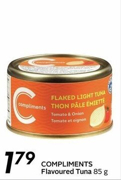 Sobeys COMPLIMENTS flavoured tuna offer