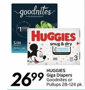 Sobeys HUGGIES giga diapers offer
