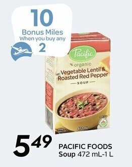 Sobeys PACIFIC FOODS soup offer