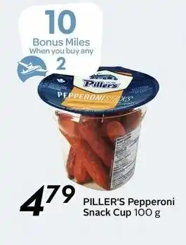 Sobeys PILLER'S pepperoni snack cup offer