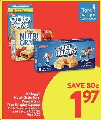 Walmart Kellogg's nutri-grain bars offer