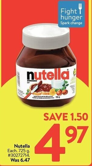 Walmart Nutella offer