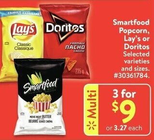 Walmart Smartfood popcorn offer