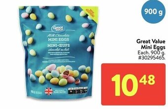 Walmart Great value mini eggs offer