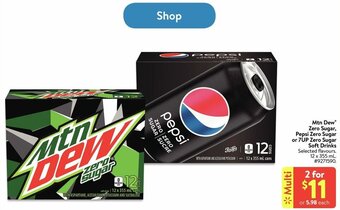 Walmart Mtn dew zero sugar offer