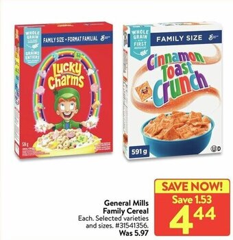 Walmart General mills family cereal offer