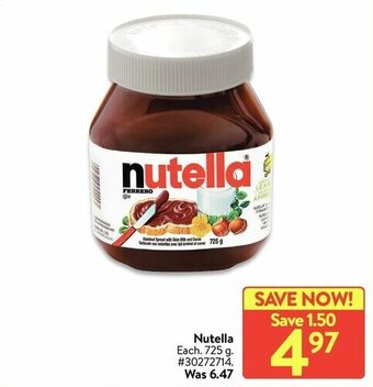 Walmart Nutella offer