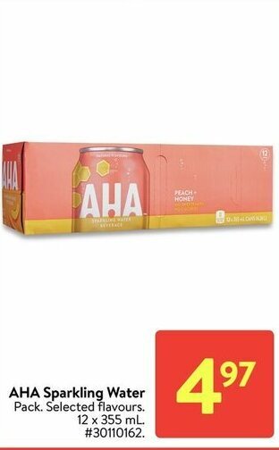 Walmart AHA sparkling water offer