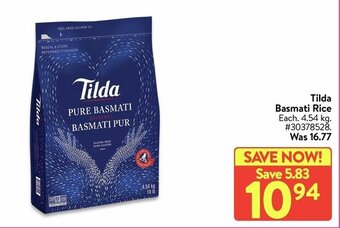 Walmart Tilda basmati rice offer