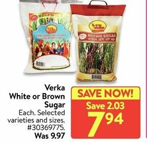 Walmart Verka white or brown sugar offer