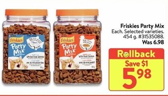 Walmart Friskies party mix offer