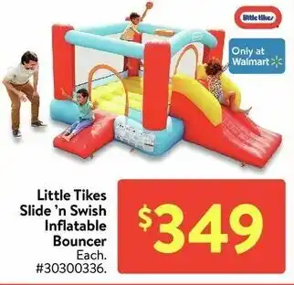 Walmart Little tikes slide 'n swish inflatable bouncer offer