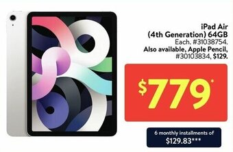 Walmart Ipad air offer