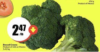 FreshCo Broccoli crowns offer
