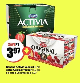 FreshCo Danone activia yogurt offer