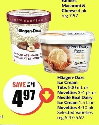 FreshCo Häagen-dazs ice cream tubs offer