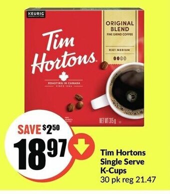 FreshCo Tim hortons single serve k-cups offer