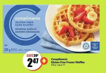 FreshCo Compliments gluten-free frozen waffles offer