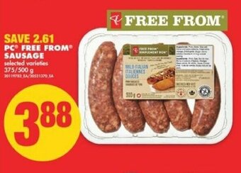 No Frills Pc Free From Sausage offer