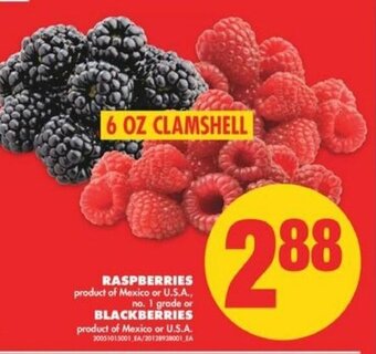 No Frills Raspberries Blackberries offer