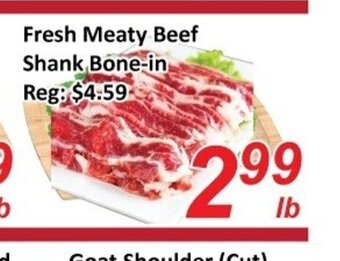 Fresh Meaty Beef Shank Bone-In