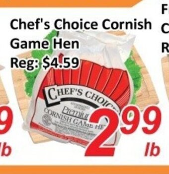 Fresh Win Foodmart Chef's Choice Cornish Game Hen offer