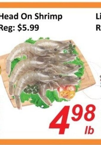 Fresh Win Foodmart Head On Shrimp offer