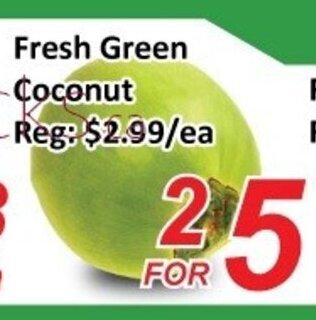 Fresh Win Foodmart Fresh Green Coconut offer