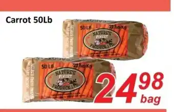 Fresh Win Foodmart Carrot 50Lb offer
