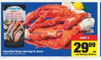 Real Canadian Superstore Aquastar King Crab Legs & Claws offer