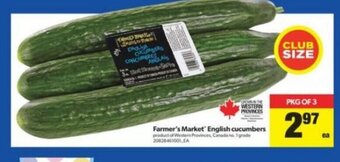 Real Canadian Superstore Farmer's Market English Cucumbers offer