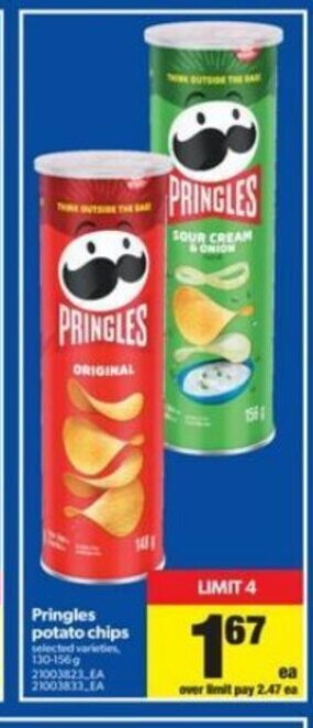 Real Canadian Superstore Pringles Potato Chips offer