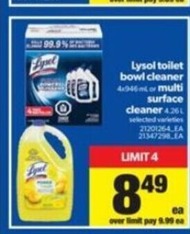 Real Canadian Superstore Lysol toilet Bowl Cleaner offer