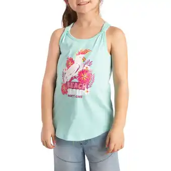 Giant Tiger Monkey Bars Girl's Knotted Scoop Neck Racer Back Tank Top offer
