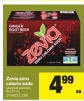 Real Canadian Superstore Zevia Zero Calorie Soda offer
